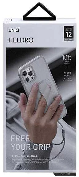 UNIQ Heldro Dėklas Apple iPhone 12 Pro Max 6,7″ natural frost Antimicrobial