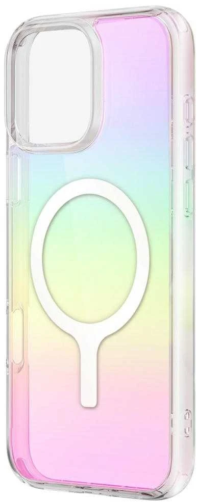 Uniq Iridescia Magclick įkrovimo dėklas, skirtas iPhone 16 Plus – daugiaspalvis