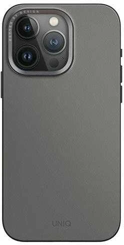 UNIQ Lyden DS Apple iPhone 15 Pro Max 6.7″ Magclick Charging dėklas pilkos spalvos-juodos spalvos charcoal pilkos spalvos-juodos spalvos