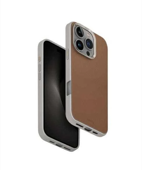 UNIQ dėklas Lyden DS Apple iPhone 16 Pro 6.3″ Magclick Charging carmel-ivory