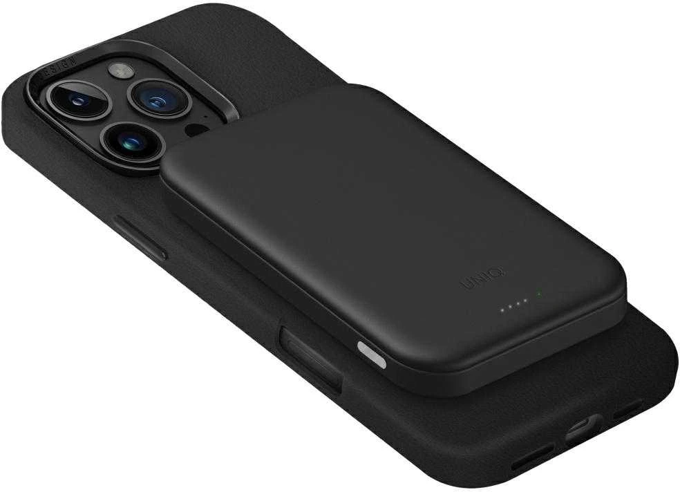 Uniq Lyden Lexa magnetinė 5000mAh PD USB-C išorinė baterija - Juodas