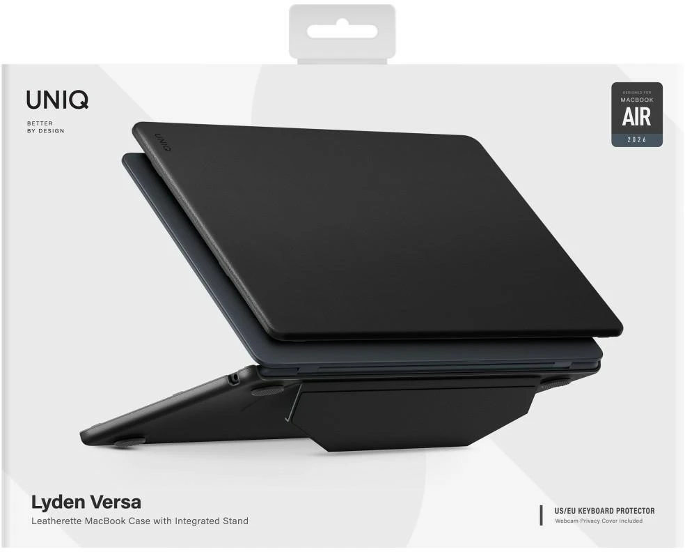 Dėklas Uniq Lyden Versa Case for MacBook Air 13" 2022 / 2024 / 2025 / 2026 - Juodas