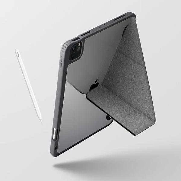 UNIQ Moven Dėklas Apple iPad 10.2″ (2021/2020/2019) charcoal pilkos spalvos