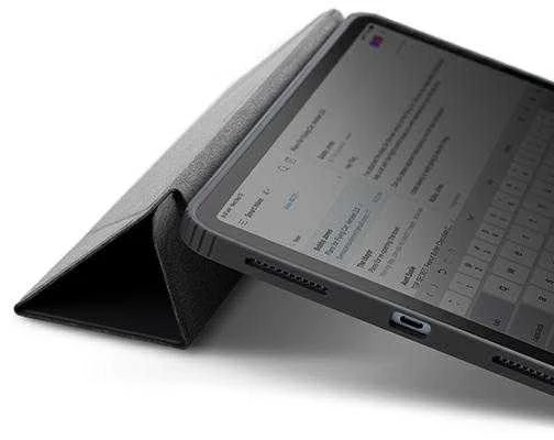 UNIQ Moven Dėklas Apple iPad 10.2″ (2021/2020/2019) charcoal pilkos spalvos