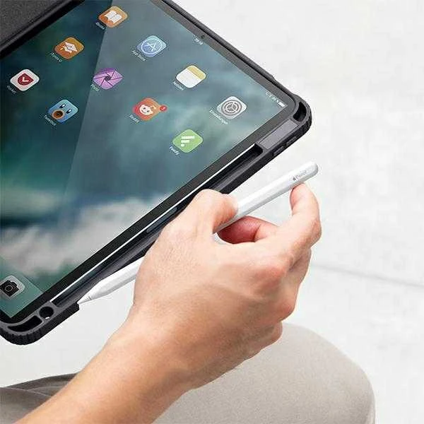 UNIQ Moven Dėklas Apple iPad Pro 11″ (2021/2020) Antimicrobial charcoal pilkos spalvos