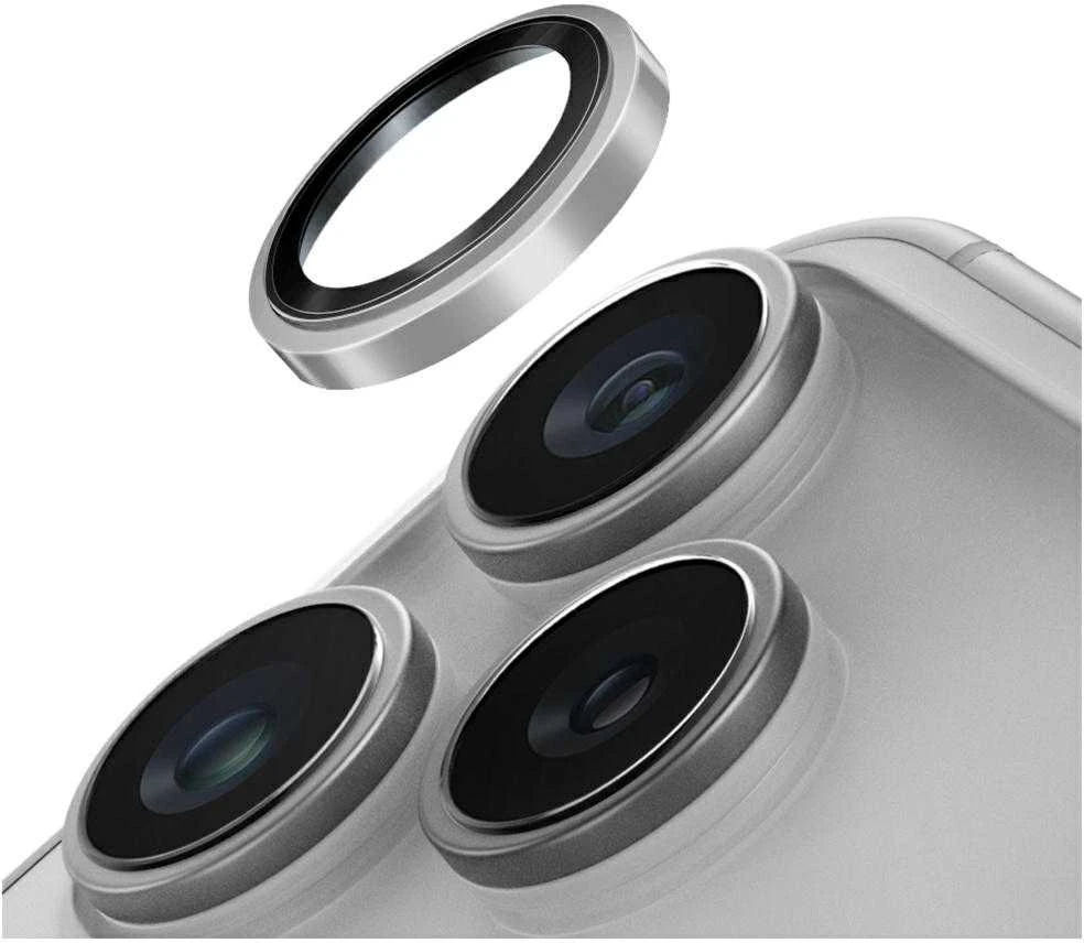 UNIQ Optix Prime kameros objektyvo apsauginis dėklas Apple iPhone 17 Pro / Apple iPhone 17 Pro Max su aplikatoriumi