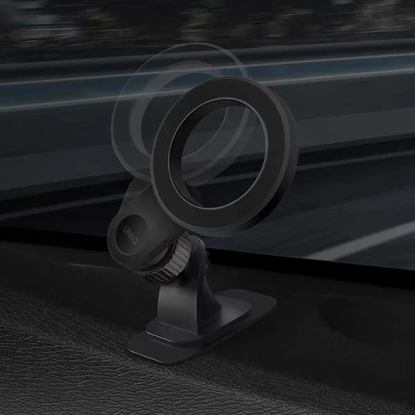 UNIQ magnetic holder Trelix Car Dash Mount midnight juodos spalvos