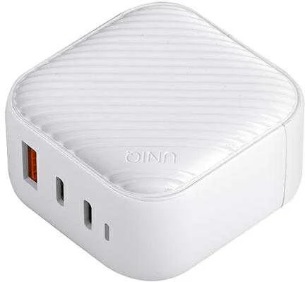 UNIQ Verge Pro Charger 66W Gan USB-C cloud baltos spalvos