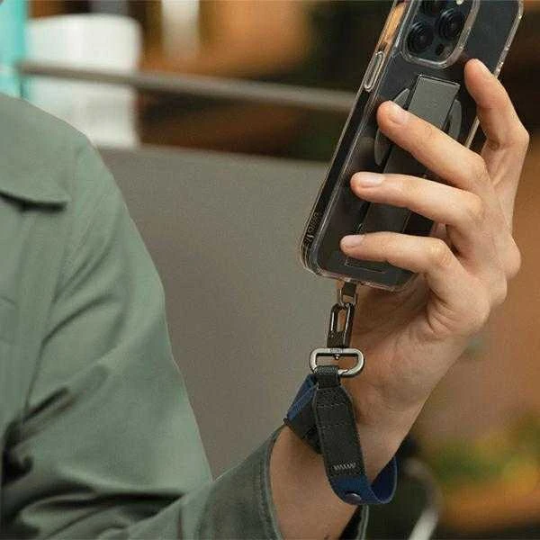 UNIQ Vista universal phone lanyard 2in1 žalios spalvos/dark khaki