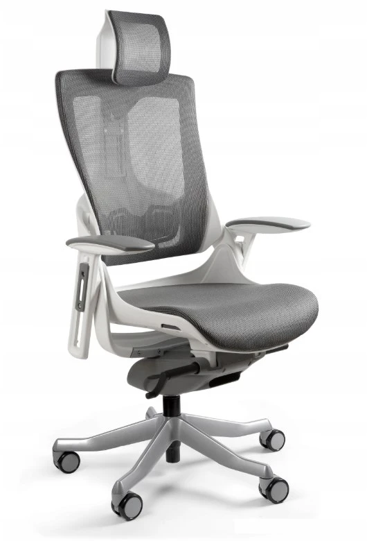 unique Ergonomiška biuro kėdė su tinkleliu Wau 2 Mesh - Balta/Grafito