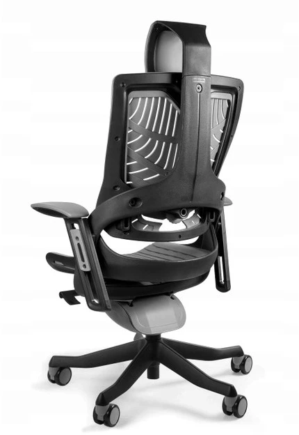 unique Wau 2 TPE-8 office chair, pilkas/juodas elastomer