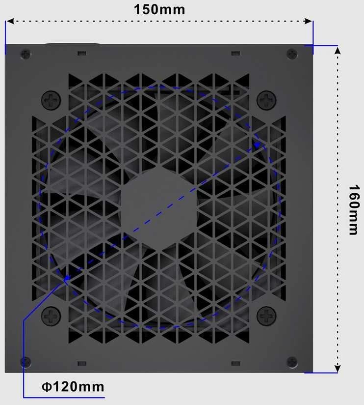 „Gembird CCC-PSUGOLD-750W“ maitinimo blokas „Fornax Power 750W“ aktyvus PFC 12 cm ventiliatorius 80+ aukso