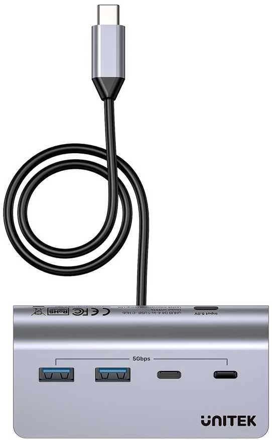 Unitek USB-C šakotuvas su jungtimis