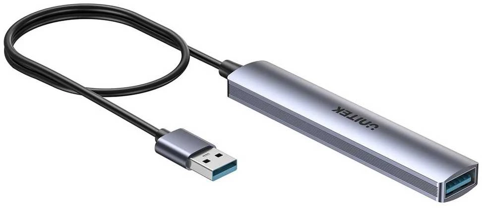 UNITEK kompaktiškas USB-A šakotuvas 3x USB 2.0 + 3.0 5GBPS