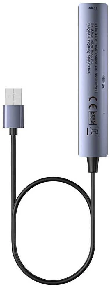UNITEK kompaktiškas USB-A šakotuvas 3x USB 2.0 + 3.0 5GBPS