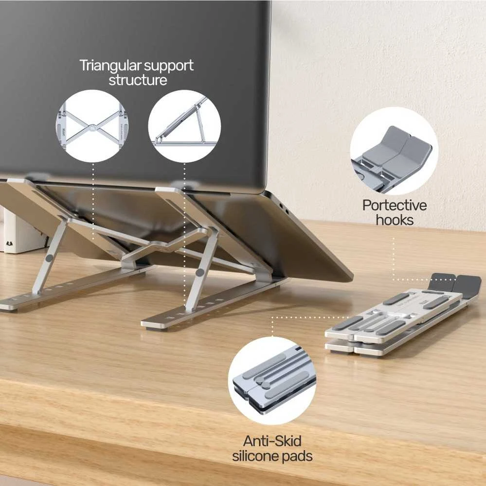 UNITEK OT155SL laptop stand Sidabrinis