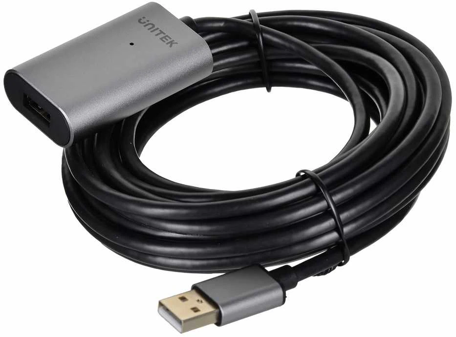 UNITEK Y-271 Unitek Cable USB 2.0 Active Extension, 5m, Alu., Y-271