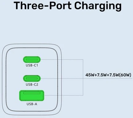 UNITEK P1130ABK01-EU mobile device charger Universal Juodas AC Fast charging Indoor
