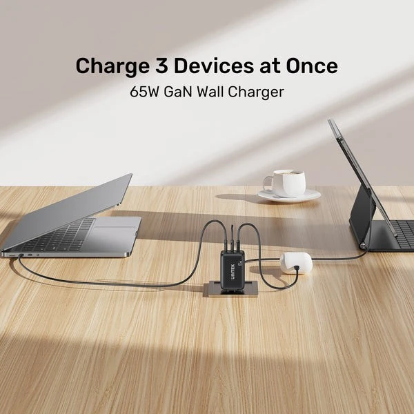 UNITEK P1130ABK01-EU mobile device charger Universal Juodas AC Fast charging Indoor