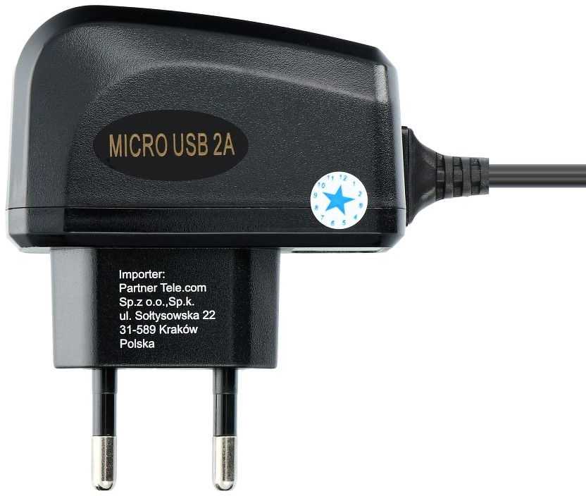 BlueStar Universalus Micro USB 2A Blue Star Lite sieninis įkroviklis