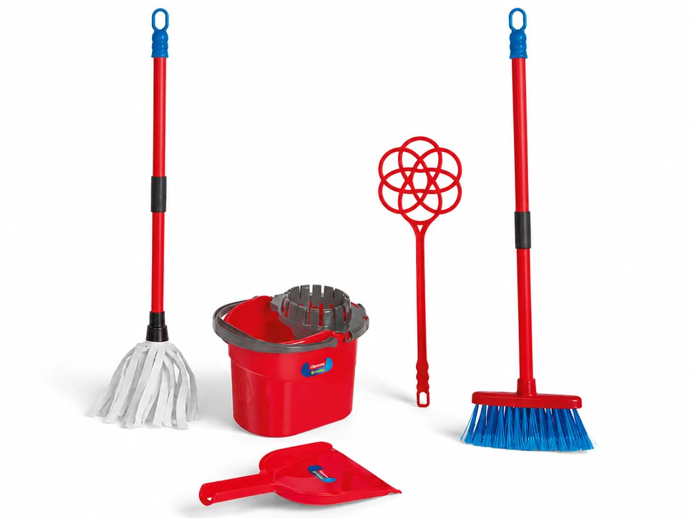 Unogiochi Vileda Pulizie Children's Cleaning Set Mop, Bucket, Broom ZA6730