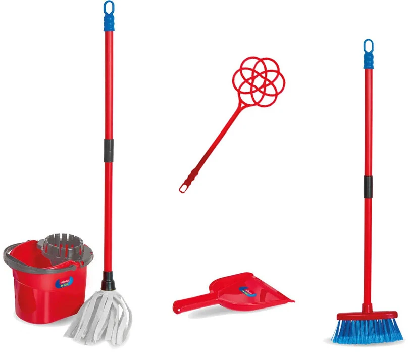 Unogiochi Vileda Pulizie Children's Cleaning Set Mop, Bucket, Broom ZA6730
