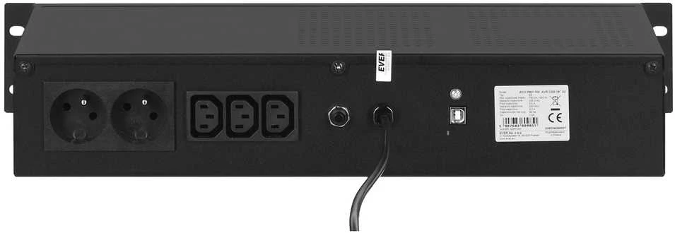 Maitinimo šaltinis UPS Ever ECO PRO W/EAVRRM-000K70 (stelažas, 700VA)