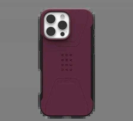 Urban Armor Gear UAG Civilian Magsafe Apple iPhone 16 Pro Max - dėklas telefonui raudonos spalvos