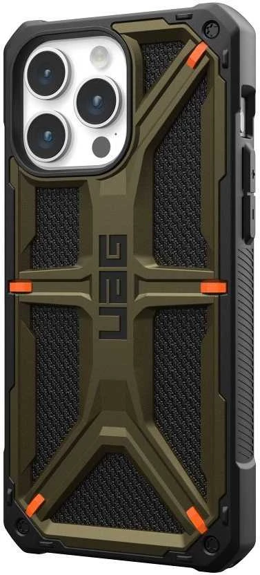 Urban Armor Gear UAG Monarch Apple iPhone 15 Pro Max - dėklas telefonui žalios spalvos kevlar