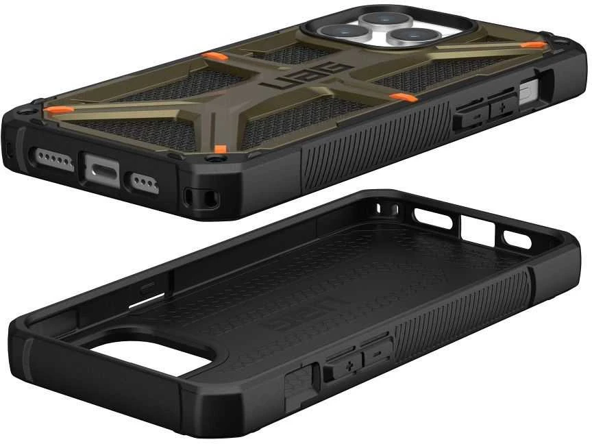 Urban Armor Gear UAG Monarch Apple iPhone 15 Pro Max - dėklas telefonui žalios spalvos kevlar