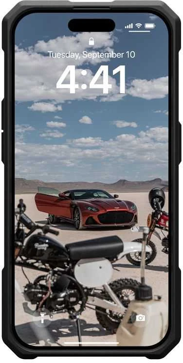 Urban Armor Gear UAG Monarch Pro su MagSafe iPhone 15 Pro - dark dėklas telefonui mėlynos spalvos