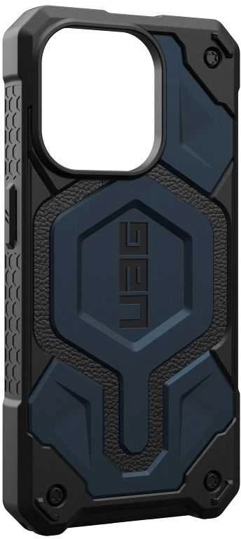 Urban Armor Gear UAG Monarch Pro su MagSafe iPhone 15 Pro - dark dėklas telefonui mėlynos spalvos
