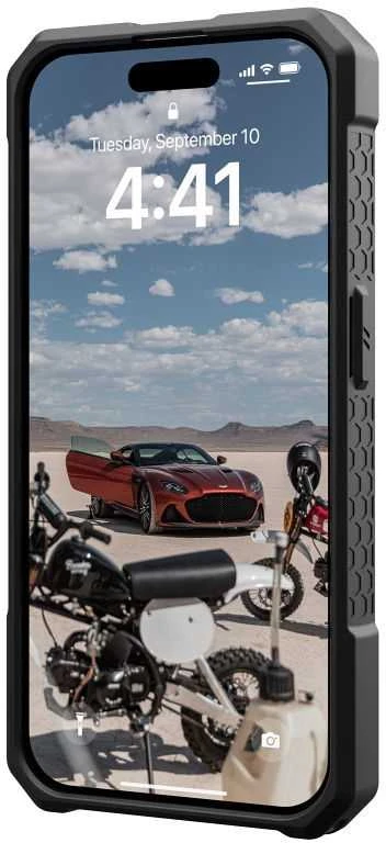 Urban Armor Gear UAG Monarch Pro su MagSafe iPhone 15 Pro - dark dėklas telefonui mėlynos spalvos