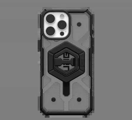 Urban Armor Gear UAG Pathfinder dėklas telefonui skaidrus Magsafe Bundle Magnetic Ring su stoveliu Apple iPhone 16 Pro Max - dėklas telefonui juodos spalvos