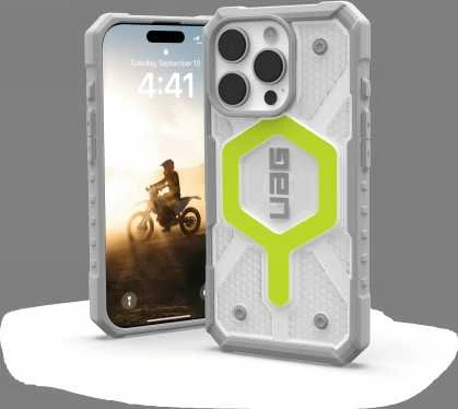Urban Armor Gear UAG Pathfinder dėklas telefonui skaidrus Magsafe Apple iPhone 16 Pro Compatible MagSafe - dėklas telefonui žalios spalvos