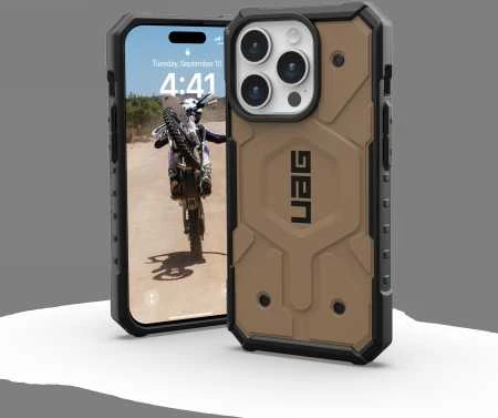 Urban Armor Gear UAG Pathfinder MagSafe Apple iPhone 15 Pro - dėklas telefonui rudos spalvos