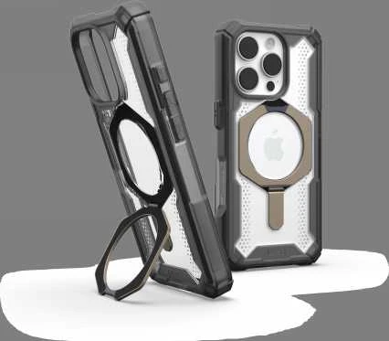 Dėklas Urban Armor Gear UAG Plasma XTE nugarėlė su MagSafe, skirta iPhone 16 Pro – Ash / Titanium
