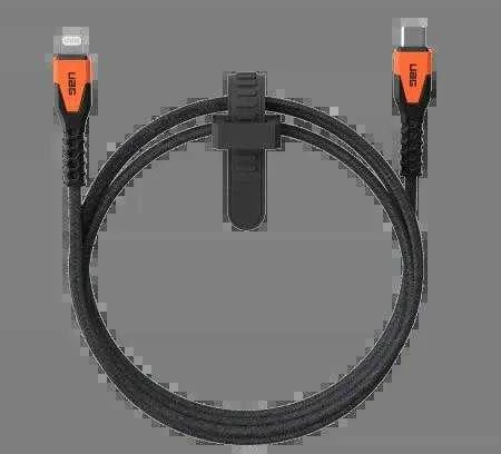 Urban Armor Gear UAG Rugged kabelis USB-C - Lightning 30W 1.5 m - oranžinis