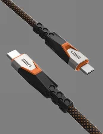 Urban Armor Gear UAG SRGE USB-C USB 3.2 Gen2 kabelis 240W/20Gbps 75cm - oranžinės spalvos