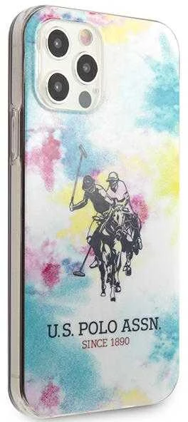 Dėklas „Us Polo Assn US Polo“ USHCP12LPCUSML „Apple iPhone 12 Pro Max 6,7"“ daugiaspalvis „Tie & Dye“ kolekcija
