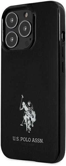 Us Polo Assn US Polo USHCP13LUMHK Apple iPhone 13 Pro / 13 6,1″ juodos spalvos kietas dėklas Horses Logo