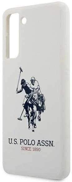 Dėklas Us Polo Assn US Polo USHCS21MSLHRWH S21+ G996 baltos spalvos Silicone Logo