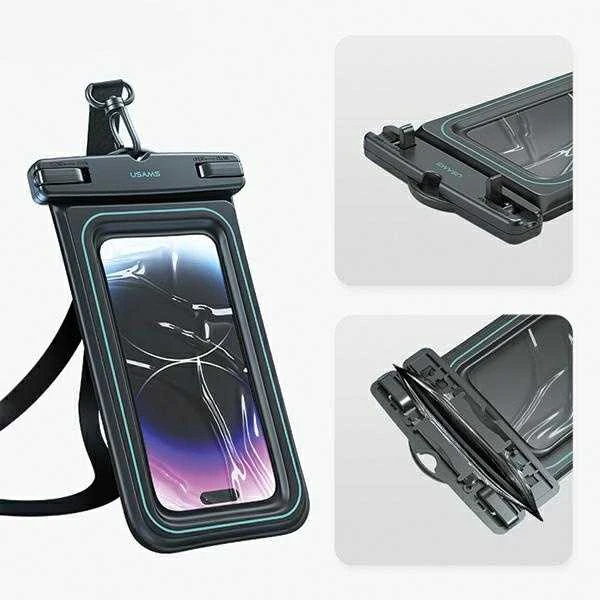 USAMS Atsparus vandeniui Dėklas 6.7″ IP68baltos spalvos FSD1302 (US-YD013)