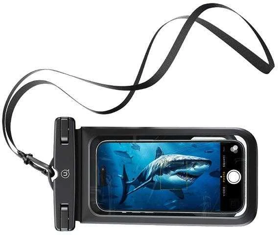 USAMS Atsparus vandeniui Dėklas Double 6.7″IP68 juodos spalvos FSD1401 (YD014)