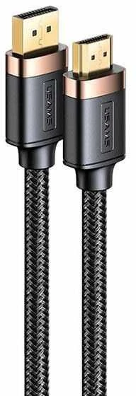 USAMS lightning kabelis 2.4A 1.2m Fast Charging Lithe Series juodos spalvos SJ565USB01 (US-SJ565)