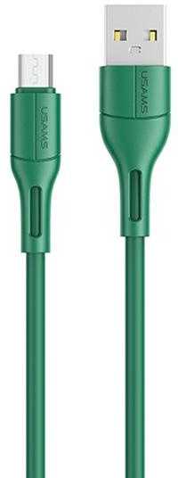 USAMS U68 microUSB 2A greito įkrovimo 1m žalios spalvos SJ502USB04 (US-SJ502)