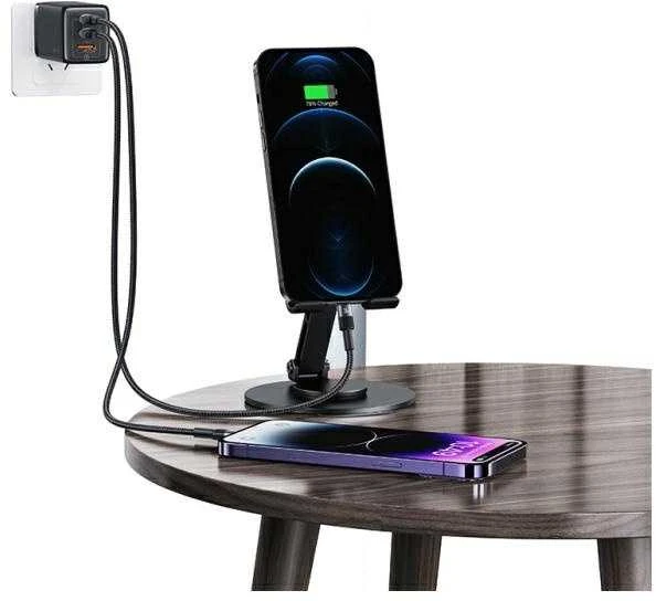 USAMS USB-C į Lightning kabelis 30W 1.2m aliuminio lydinio duomenų perdavimo kabelis SY serijos SJ729USB01 (US-SJ729)