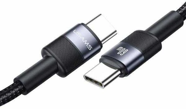 USAMS kabelis USB-C į USB-C komplektas 30vnt 3A 1.2m pintas SJ724ZJ01 (US-SJ724)