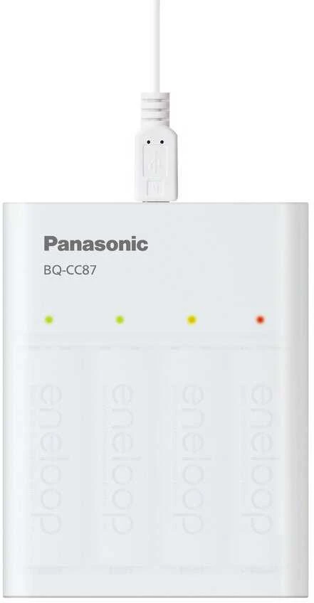 Panasonic „Smartplus“ USB + 4 x AA „Eneloop“ 2000 mAh baterijos