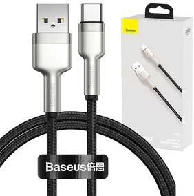 Kabelis USB A - USB C, 1.0m 66W (netinka iPhone 15 įkrovimui) Cafule BASEUS